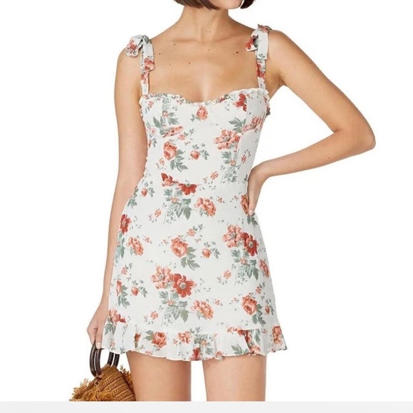 Reformation Dresses & Skirts - Reformation White Floral Mini Dress